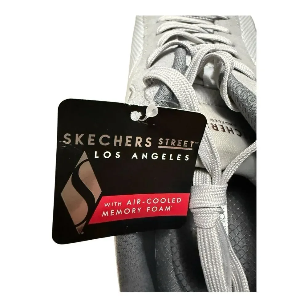 NEW SKECHERS Men's Fury Retro Jogger Sneaker Grey size 11.5